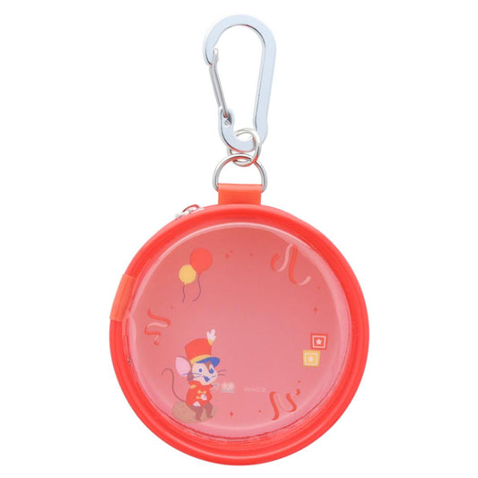 ダンボ ミニポーチ 缶バッチポーチ ティモシー ディズニー サンスター文具 小さめポーチ 小物入れ かわいい キャラクター グッズ シネマコレクション
