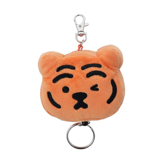 MUZIK TIGER ムジークタイガー キーリング リール付ぬいぐるみキーホルダー A サンスター文具 チャーム 伸びるキーホルダー かわいい キャラクター グッズ シネマコレクション