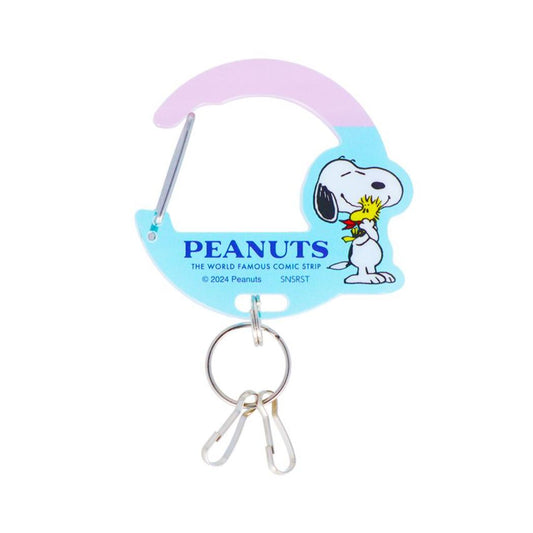スヌーピー キーリング アクリルカラビナキーホルダー Bon Voyage！ ピーナッツ サンスター文具 チャーム 鍵ホルダー キャラクター グッズ メール便可 シネマコレクション