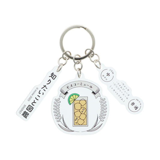知りたいこと図鑑 キーリング 3連アクリルキーホルダー C サンスター文具 プレゼント アクキー グッズ メール便可 シネマコレクション