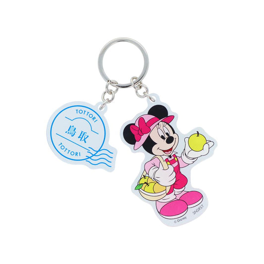 ミニーマウス キーリング 2連アクリルキーホルダー DREAM TRAVEL 鳥取県 ディズニー サンスター文具 アクキー キャラクター グッズ メール便可 シネマコレクション