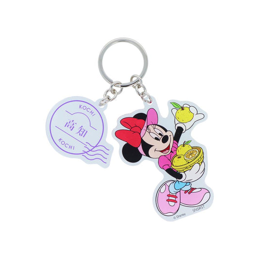 ミニーマウス キーリング 2連アクリルキーホルダー DREAM TRAVEL 高知県 ディズニー サンスター文具 アクキー キャラクター グッズ メール便可 シネマコレクション