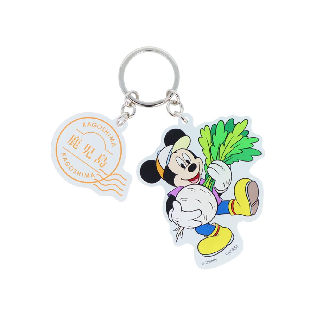 ミッキーマウス キーリング 2連アクリルキーホルダー DREAM TRAVEL 鹿児島県 ディズニー サンスター文具 アクキー キャラクター グッズ メール便可 シネマコレクション