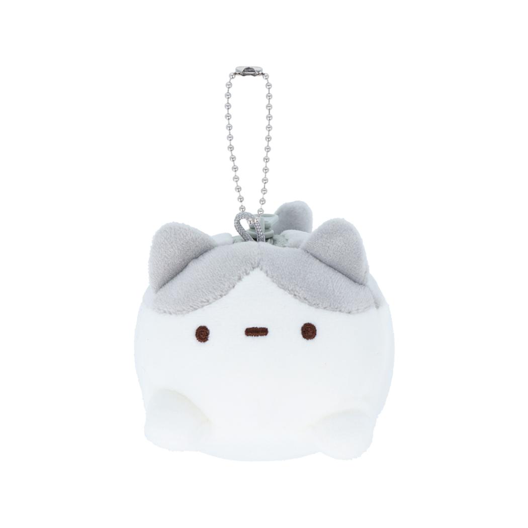 ずんどうネコ マスコット ぬいぐるみキーホルダー ハチワレ サンスター文具 プレゼント かわいい グッズ シネマコレクション