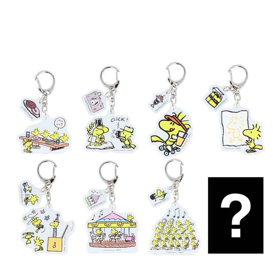 スヌーピー キーホルダー ミニアクリルキーホルダー 全8種 8個入セット ピーナッツ サンスター文具 コレクション雑貨 まとめ買い キャラクター グッズ シネマコレクション