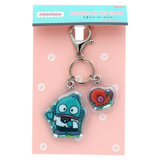 ハンギョドン キーリング 2連エアーキーホルダー レトロ サンリオ サンスター文具 バッグチャーム キャラクター グッズ メール便可 シネマコレクション