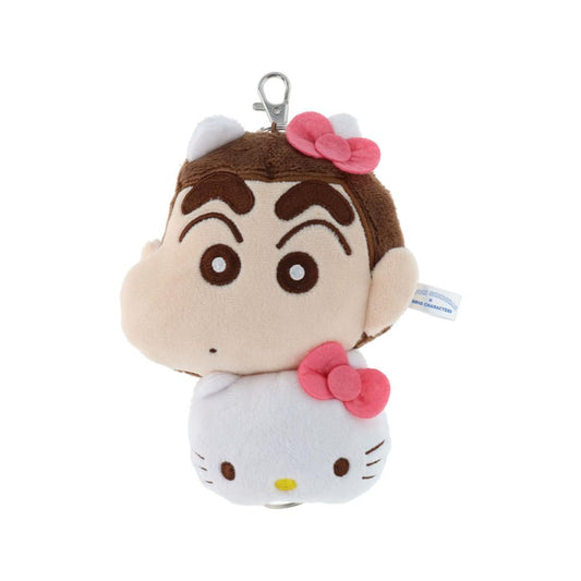 クレヨンしんちゃんxサンリオキャラクターズ キーリング リール付きマスコット しんちゃんxハローキティ サンリオ サンスター文具 チャーム アニメキャラクター キャラクター グッズ シネマコレクション