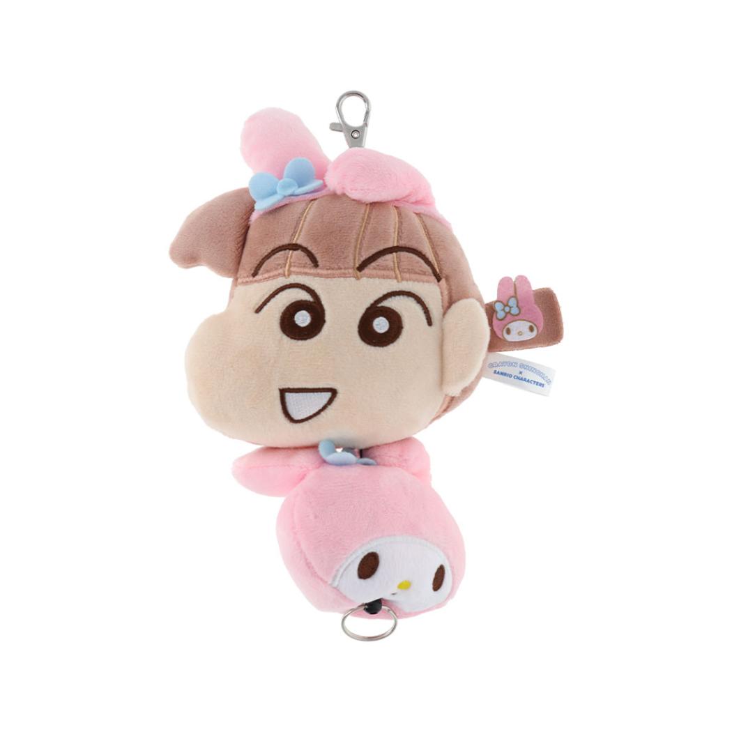 クレヨンしんちゃんxサンリオキャラクターズ キーリング リール付きマスコット ネネちゃんxマイメロディ サンリオ サンスター文具 チャーム アニメキャラクター キャラクター グッズ シネマコレクション
