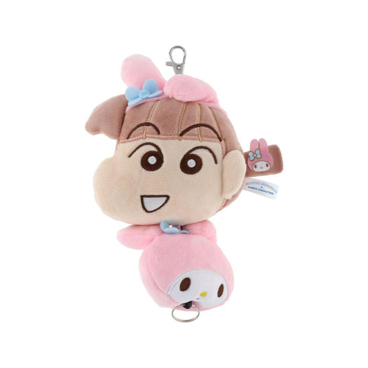 クレヨンしんちゃんxサンリオキャラクターズ キーリング リール付きマスコット ネネちゃんxマイメロディ サンリオ サンスター文具 チャーム アニメキャラクター キャラクター グッズ シネマコレクション
