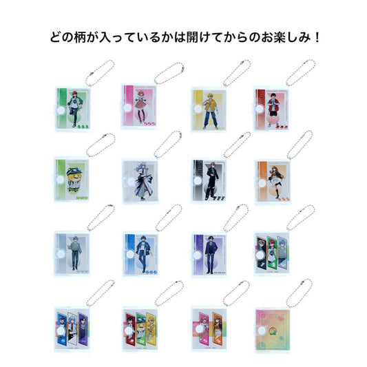 キーリング カラフルピーチ 豆ノートキーホルダー 全16種の内どれか1個 UUUM ウーム サンスター文具 コレクション雑貨 からぴち 実況 動画クリエイター メール便可 マシュマロポップ