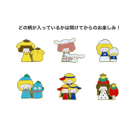 mizutamaxサンリオキャラクターズ ピンズ ピンバッジ 全6種の内どれか1個 イエロー サンスター文具 コレクション雑貨 キャラクター グッズ メール便可 シネマコレクション