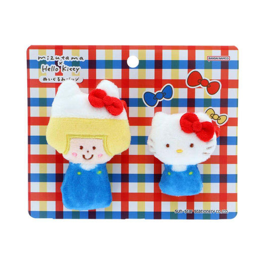 mizutamaxサンリオキャラクターズ バッジ ぬいぐるみバッジ ハローキティ サンリオ サンスター文具 プレゼント キャラクター グッズ メール便可 シネマコレクション