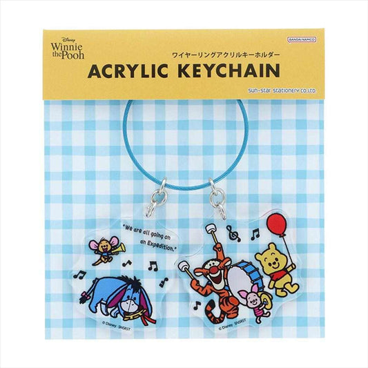 くまのプーさん キーリング アクリルキーホルダー Artist series art by TAROUT パレード ディズニー サンスター文具 アクキー 2連 キャラクター グッズ メール便可 シネマコレクション