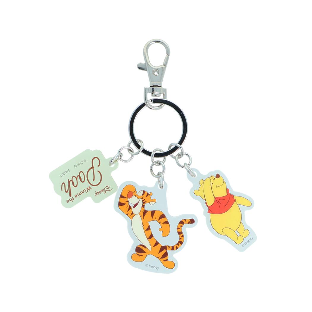 くまのプーさん キーホルダー 3連アクリルキーホルダー Winnie the Pooh 10 イエロー ディズニー サンスター文具