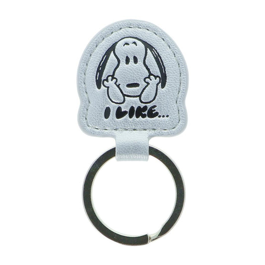 スヌーピー キーホルダー マグネットキーリング PEANUTS I LIKE シルバー ピーナッツ サンスター文具