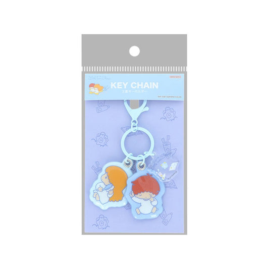 サンリオキャラクターズ キーリング 3連キーホルダー レトロ リトルツインスターズ Sanrio サンスター文具