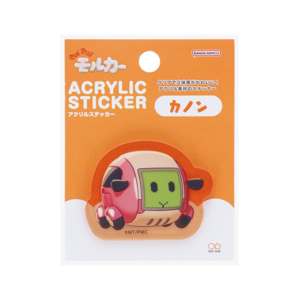 PUIPUIモルカー ダイカットシール アクリルステッカー カノン サンスター文具 立体 デコレーション キャラクター グッズ メール便可 シネマコレクション
