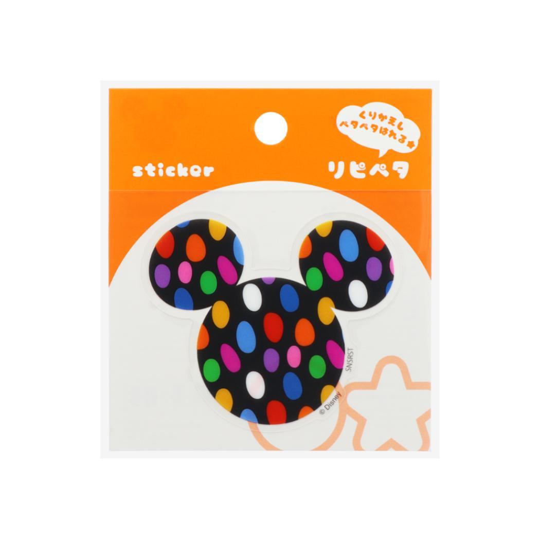 ミッキーマウス ステッカー リピペタ Ｂ ディズニー サンスター文具 貼って剥がせる ダイカット キャラクター グッズ メール便可 シネマコレクション