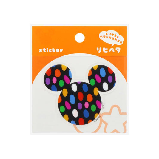 ミッキーマウス ステッカー リピペタ Ｂ ディズニー サンスター文具 貼って剥がせる ダイカット キャラクター グッズ メール便可 シネマコレクション