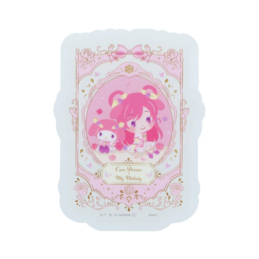 Yes！プリキュア5GoGo！xサンリオキャラクターズ ダイカットシール クリアステッカー キュアドリーム サンリオ サンスター文具 デコレーション スマホステッカー キャラクター グッズ メール便可 シネマコレクション