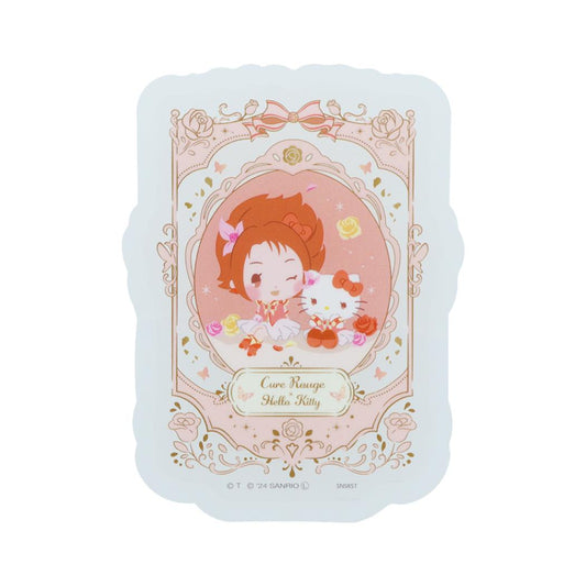 Yes！プリキュア5GoGo！xサンリオキャラクターズ ダイカットシール クリアステッカー キュアルージュ サンリオ サンスター文具 デコレーション スマホステッカー キャラクター グッズ メール便可 シネマコレクション
