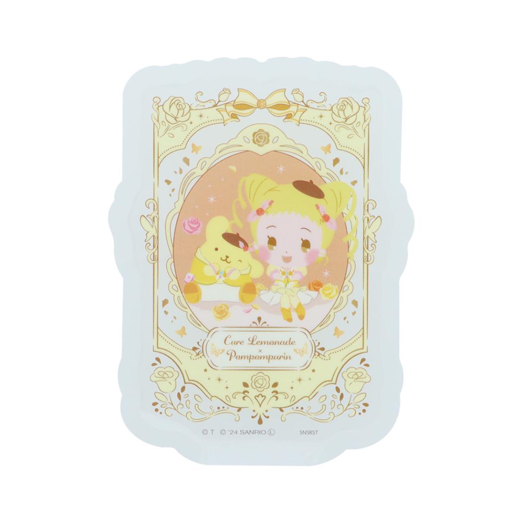 Yes！プリキュア5GoGo！xサンリオキャラクターズ ダイカットシール クリアステッカー キュアレモネード サンリオ サンスター文具 デコレーション スマホステッカー キャラクター グッズ メール便可 シネマコレクション