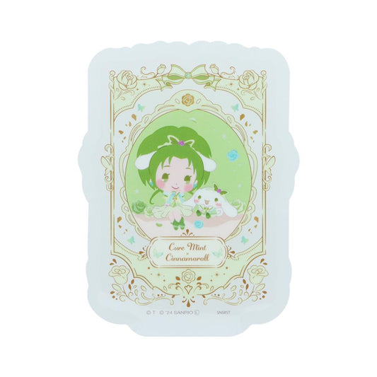 Yes！プリキュア5GoGo！xサンリオキャラクターズ ダイカットシール クリアステッカー キュアミント サンリオ サンスター文具 デコレーション スマホステッカー キャラクター グッズ メール便可 シネマコレクション