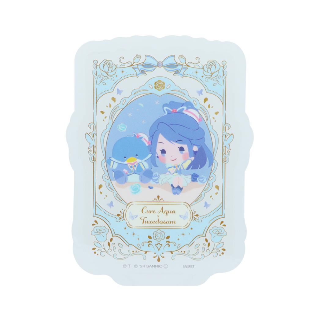 Yes！プリキュア5GoGo！xサンリオキャラクターズ ダイカットシール クリアステッカー キュアアクア サンリオ サンスター文具 デコレーション スマホステッカー キャラクター グッズ メール便可 シネマコレクション
