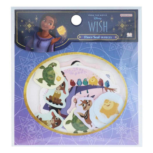 WISH ウィッシュ フレークシール ピースシール 2D ディズニー サンスター文具 DECOシール キャラクター グッズ メール便可 シネマコレクション