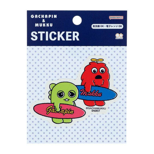 ガチャピン＆ムック ダイカットシール ダイカットステッカー Ａ サンスター文具 デコシール キャラクター グッズ メール便可 シネマコレクション