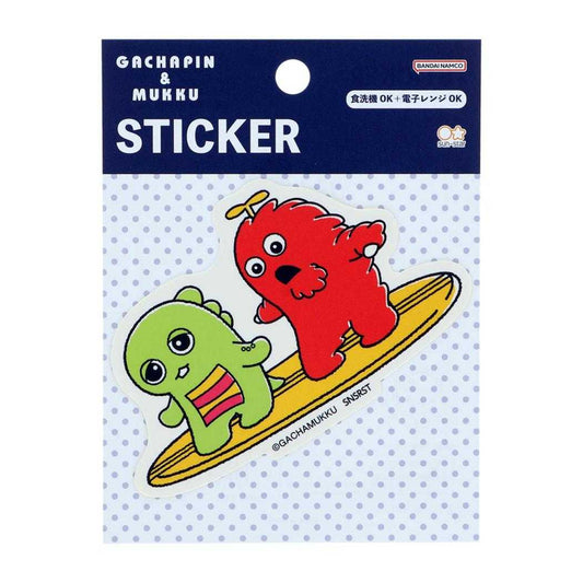 ガチャピン＆ムック ダイカットシール ダイカットステッカー Ｂ サンスター文具 デコシール キャラクター グッズ メール便可 シネマコレクション