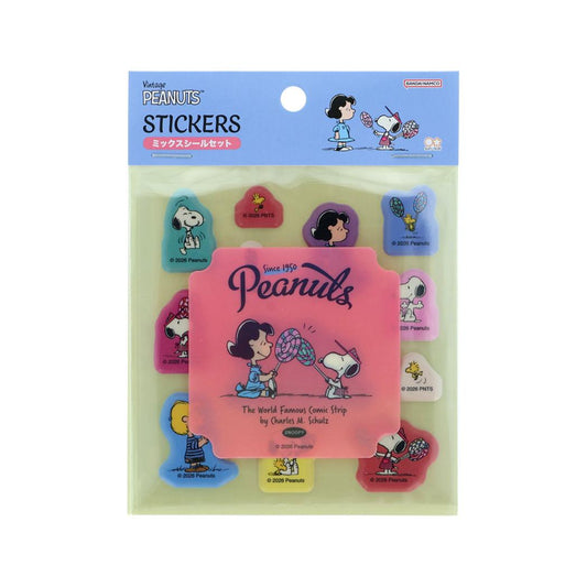 スヌーピーシールシートミックスシールセットAMERICANTASTE12ロリポップピーナッツサンスター文具デコシール手帳デコキャラクターグッズメール便可シネマコレクション