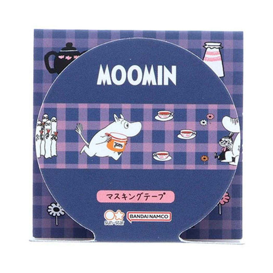 ムーミン マスキングテープ マスキングテープ15mm ブルー 北欧 サンスター文具 新学期準備文具 キャラクター グッズ メール便可 シネマコレクション