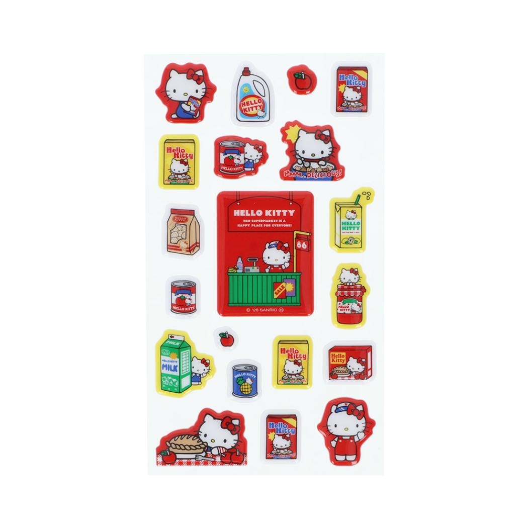 ハローキティ ぷっくりシール レッド サンリオ サンスター文具