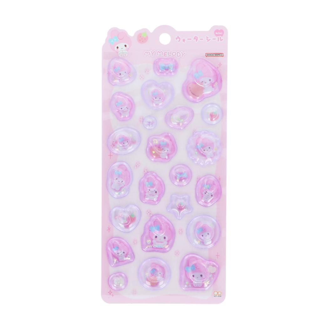 サンリオキャラクターズ シールシート ウォーターシール ミニ マシュマロポップ マイメロディ Sanrio サンスター文具