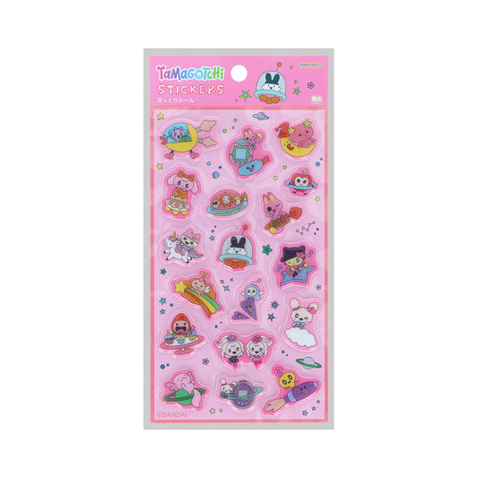 【お一人様1つまで】たまごっち シールシート ぷっくりシール ピンク デコシール 手帳デコ サンスター文具 メール便可