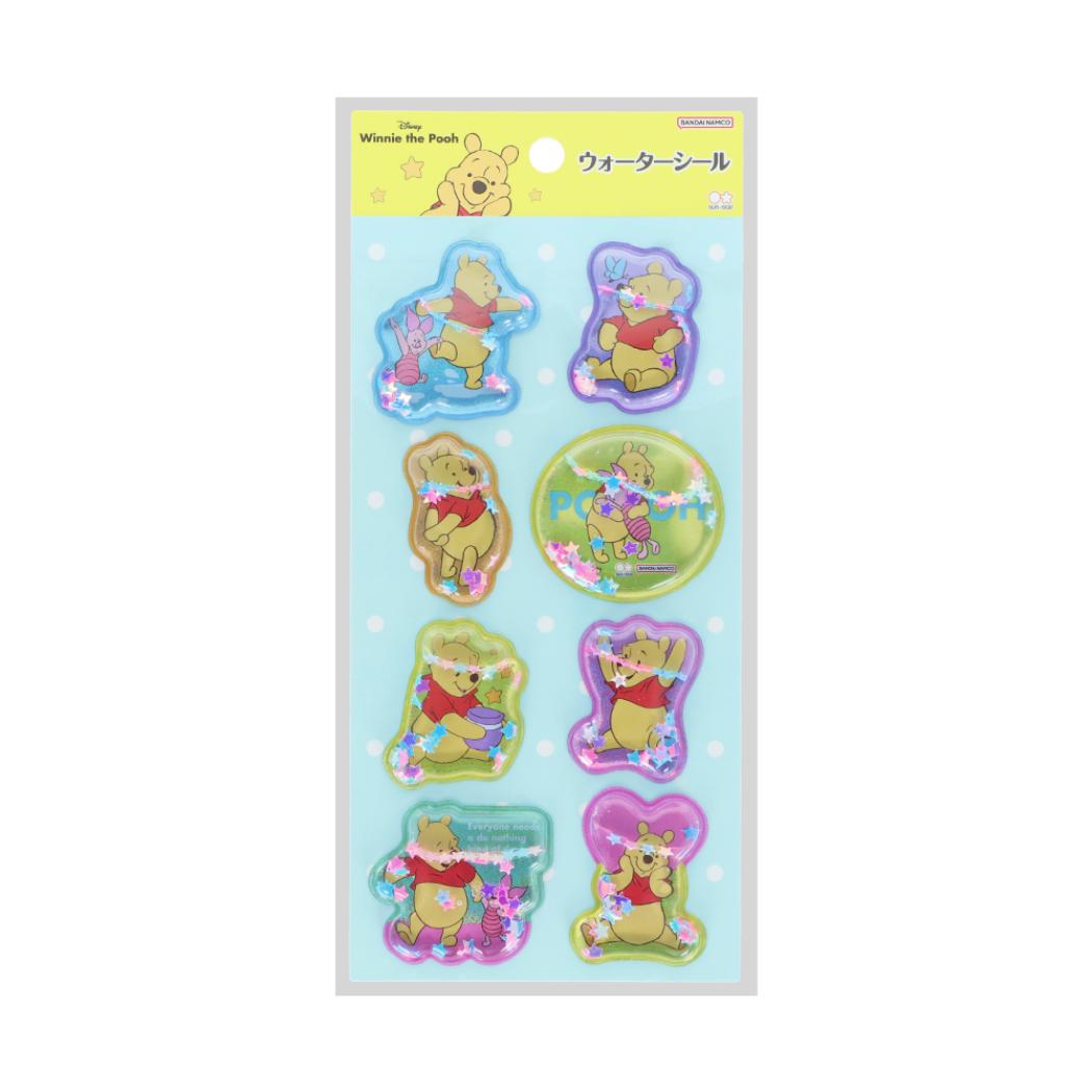 くまのプーさん シールシート ウォーターシール Winnie the Pooh 10 イエロー ディズニー サンスター文具
