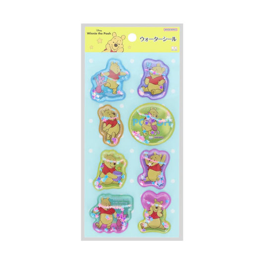 くまのプーさん シールシート ウォーターシール Winnie the Pooh 10 イエロー ディズニー サンスター文具