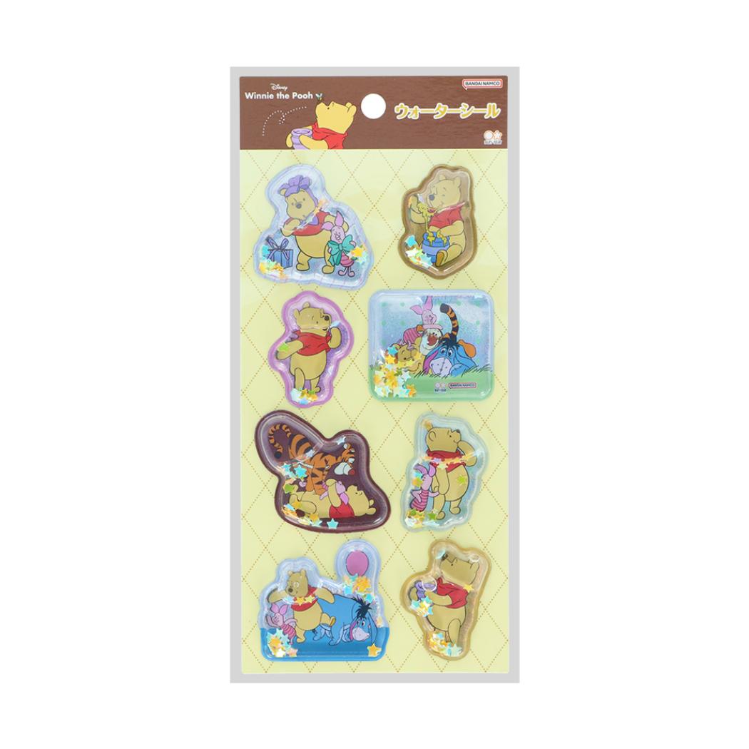 くまのプーさん シールシート ウォーターシール Winnie the Pooh 10 ブラウン ディズニー サンスター文具