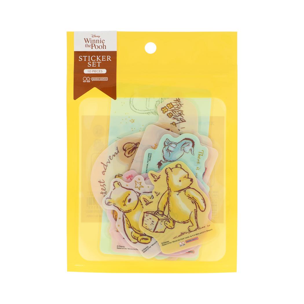 くまのプーさん フレークシール ステッカーセット Winnie the Pooh 10 イエロー ディズニー サンスター文具