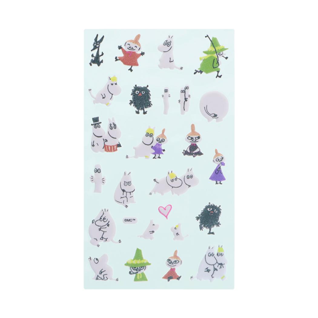 ムーミン シールシート フロッキーシール PETIT MOOMIN プチムーミン 北欧 サンスター文具