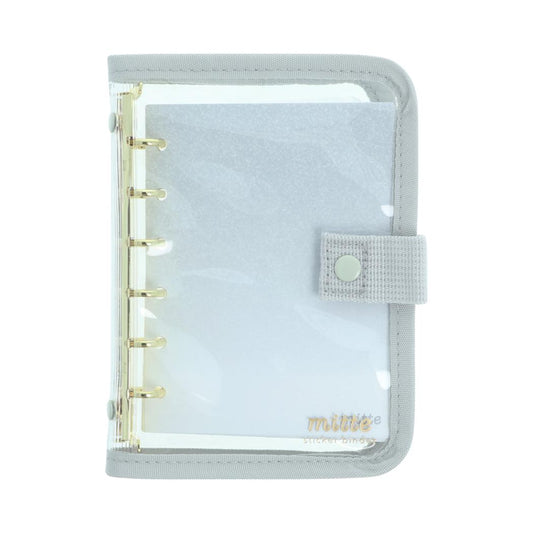 シール帳 mitte シールバインダー シルバーグレー サンスター文具