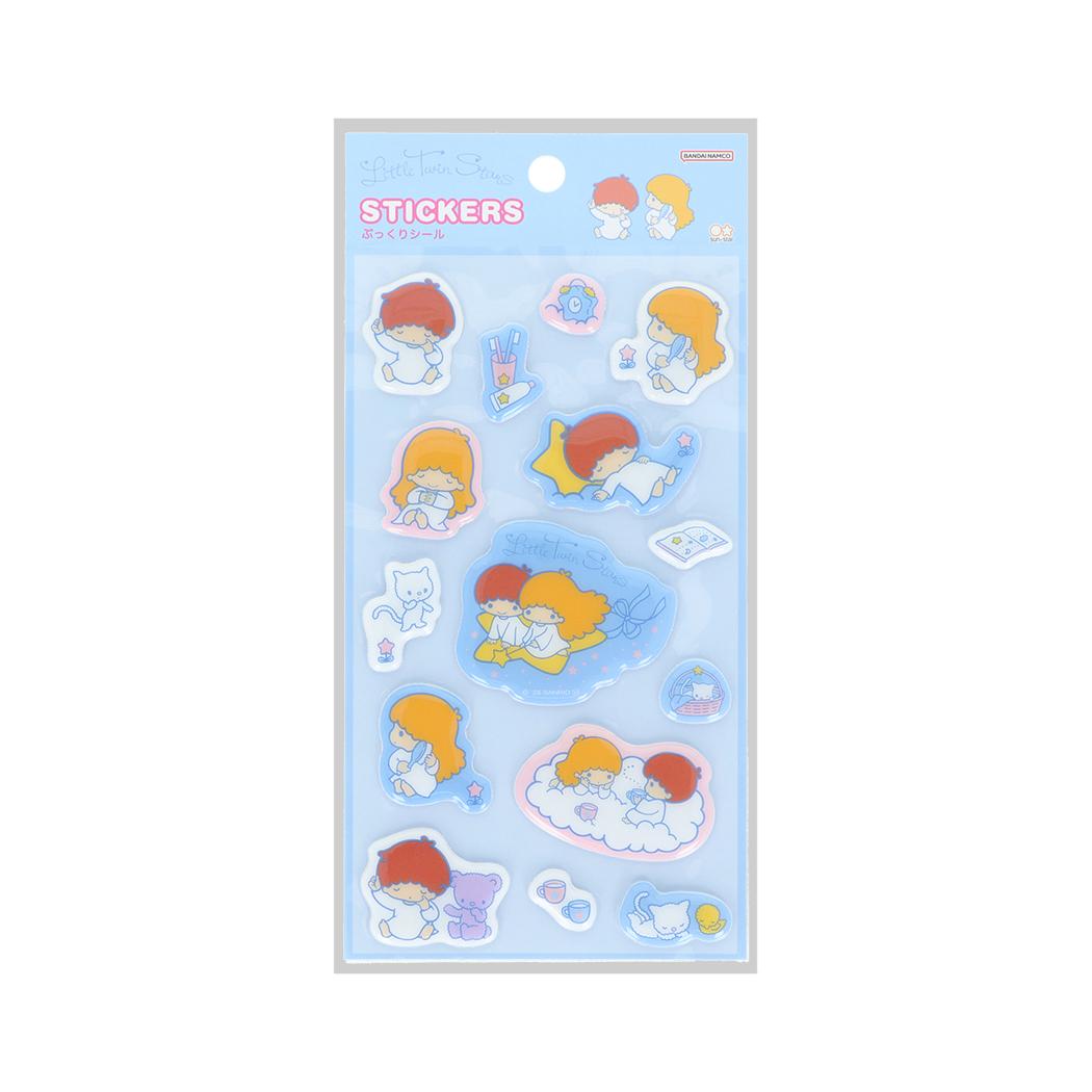 サンリオキャラクターズ シールシート ぷっくりシール レトロ リトルツインスターズ Sanrio サンスター文具