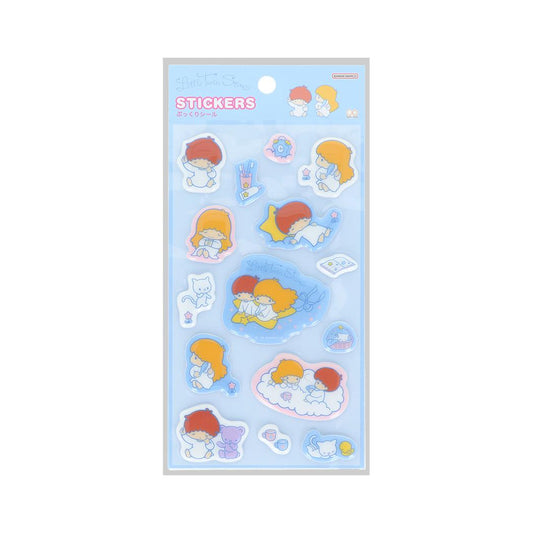 サンリオキャラクターズ シールシート ぷっくりシール レトロ リトルツインスターズ Sanrio サンスター文具