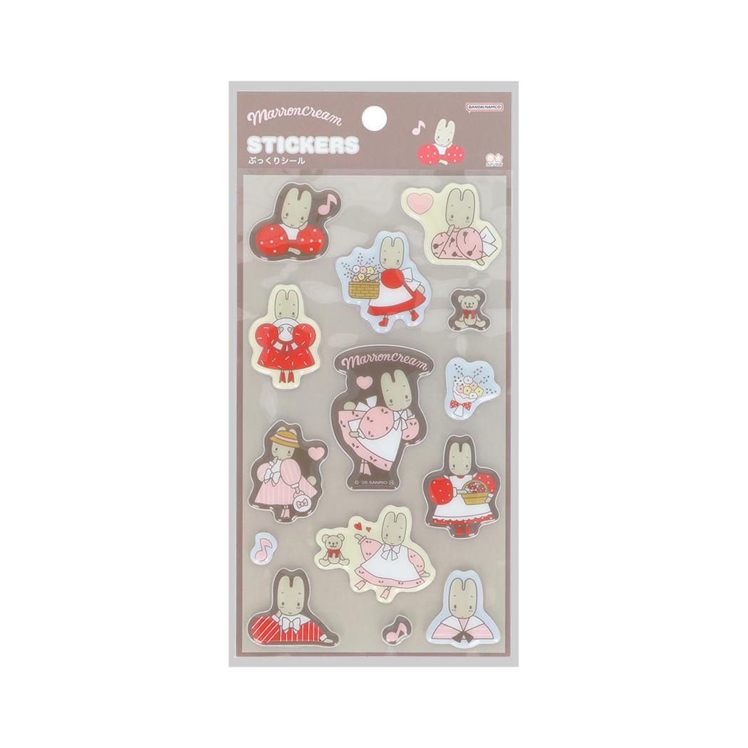 サンリオキャラクターズ シールシート ぷっくりシール レトロ マロンクリーム Sanrio サンスター文具
