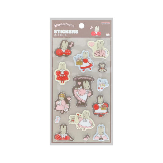 サンリオキャラクターズ シールシート ぷっくりシール レトロ マロンクリーム Sanrio サンスター文具