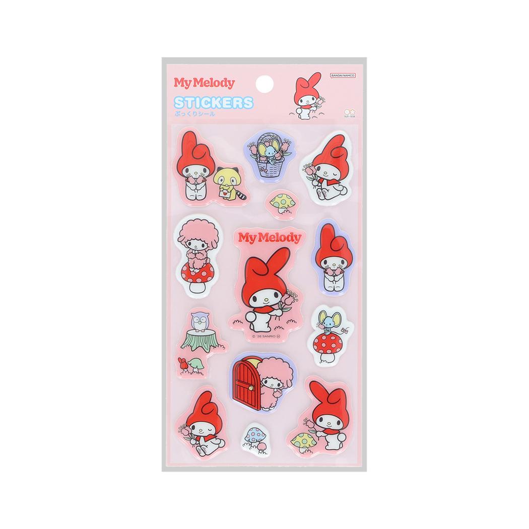 サンリオキャラクターズ シールシート ぷっくりシール レトロ マイメロディ Sanrio サンスター文具