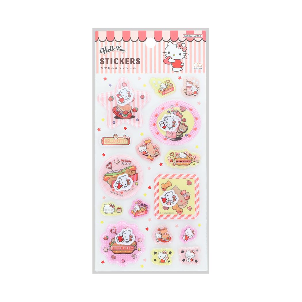 サンリオキャラクター シールシート カプセル＆ラメシール ハローキティ Sanrio サンスター文具