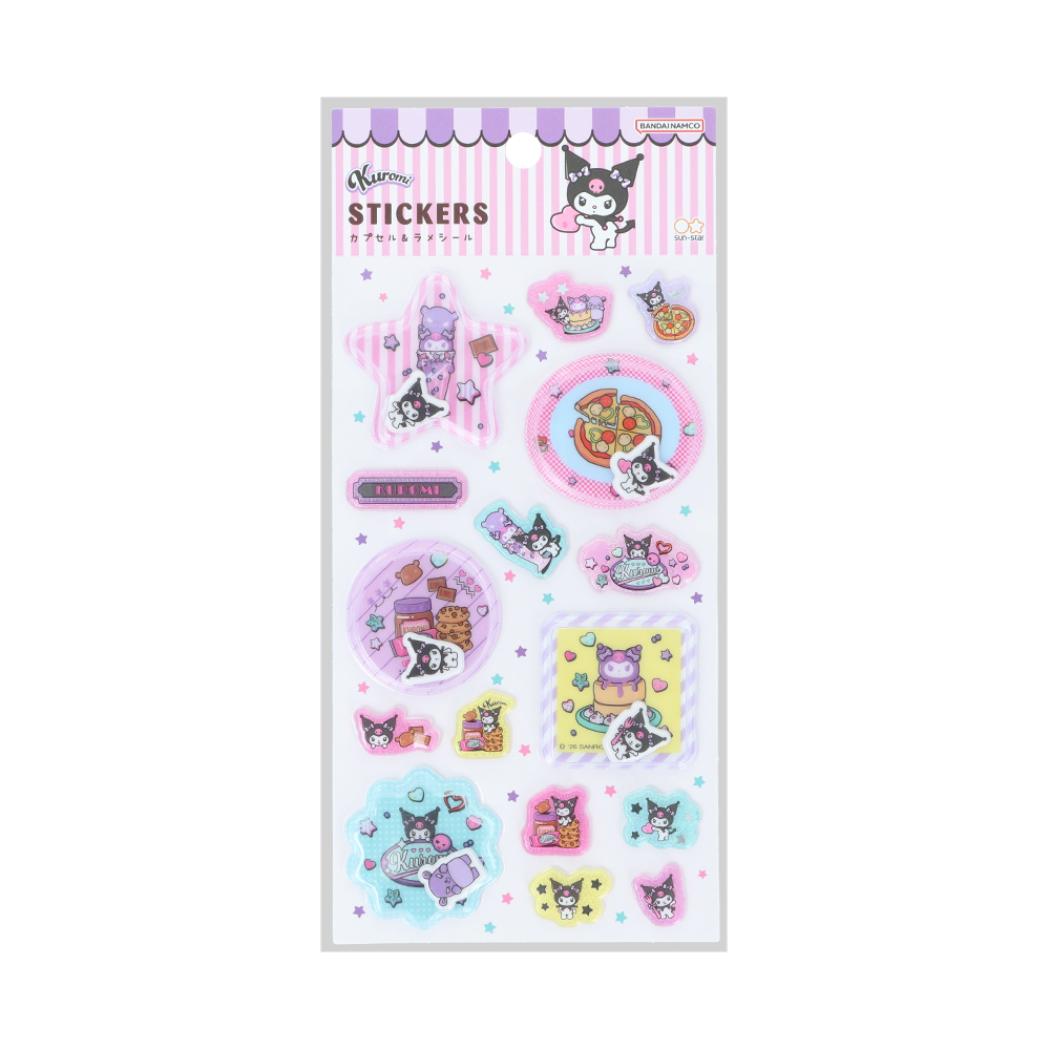 サンリオキャラクター シールシート カプセル＆ラメシール クロミ Sanrio サンスター文具