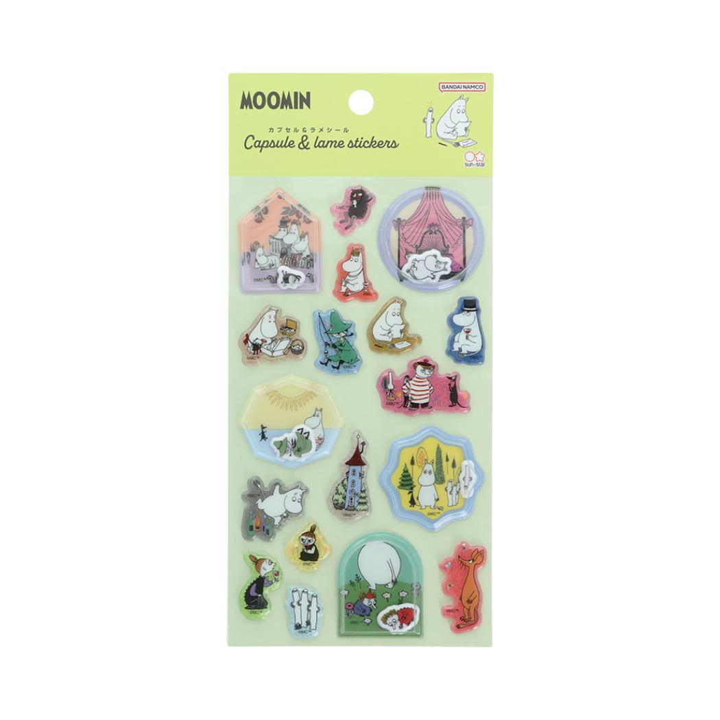 MOOMIN シールシート カプセル＆ラメシール ムーミン 北欧 サンスター文具